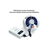 Solar Güneş Enerji Ve Usb Sarjlı 5 Kanatlı Bahçe Aydınlatma Led Askılı Pratik Kamp Lamba - 3