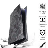 Cosmostech PS5 Dijital Sürüm Uyumlu - Army Kamuflaj Desenli Konsol Faceplate Shell Covers Kapakları thumbnail 2