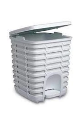 Primanova Palm Pedallı Çöp Kovası 9 Lt Beyaz - Ev M-E54-01 thumbnail 1