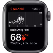 Apple Watch Nike SE GPS 40mm Uzay Grisi Alüminyum Kasa - Antrasit Siyah Spor Kordon MKR53TU/A-Teşhir - 2