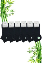 Bambu Erkek Dikişsiz Premium Patik Lacivert Çorap 6'lı Set - 2