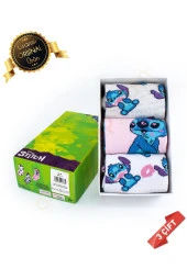 Kutulu Stitch Desenli Lisanslı Orijinal Stitch Çorabı - 36-40 - Dl15650206 - 2