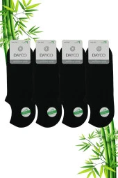 Bambu Erkek Sneakers Görünmez Spor Siyah Çorap - 1