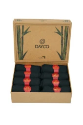 Premium Dikişsiz Yazlık Bambu Soket Çorap 8'li Set Kraft Kutulu Füme - 41-44 - 474 - 2