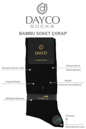 Premium Dikişsiz Klasik Uzun Siyah Yazlık Erkek Bambu Soket Çorap 6lı Hediyelik Kutulu Set thumbnail 4