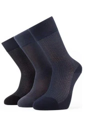 Premium Dikişsiz Yazlık Erkek Bambu Soket Çorap 6'lı Jakarlı Set Kutulu - 10269 - 41-44 - 3