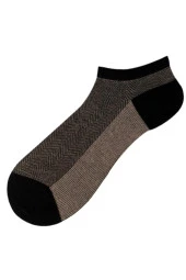 Premium Dikişsiz Erkek Bambu Patik Çorap 6'lı Jakarlı Asorti Set - 10500-j - 6