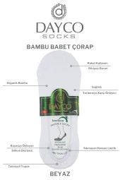Kadın 4'lü Dikişsiz Beyaz Bambu Babet - 2