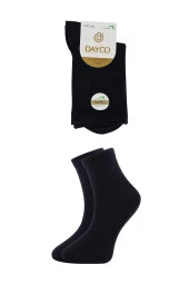 Kadın Lacivert Burnu Dikişsiz Premium Bambu Çorap 6'lı - 2