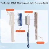 Periboia Kendini Temizleyen Saç Tarağı - 4