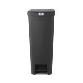 BRABANTIA STEPUP KOYU GRİ PLASTİK PEDALLI ÇÖP KUTUSU 40L - 1
