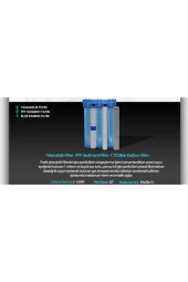 Daire Bina Sayaç Girişi 20" 3 Aşama Su Arıtma Cihazı (KOKU ,PAS ,ÇAMUR ÖNLEYİCİ YUMUŞATMA SİSTEMİ) thumbnail 3