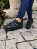 Noah Siyah Garantili Unisex Çocuk Cırtlı Rahat Günlük Sneaker Ayakkabı Noah-6327 thumbnail 6