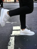 Noah Beyaz Garantili Unisex Çocuk Cırtlı Rahat Günlük Sneaker Ayakkabı Noah-6327 thumbnail 5