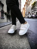 Noah Beyaz Garantili Unisex Çocuk Cırtlı Rahat Günlük Sneaker Ayakkabı Noah-6327 thumbnail 6