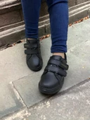 Noah Siyah Garantili Unisex Çocuk Cırtlı Rahat Günlük Sneaker Ayakkabı Noah-6327 thumbnail 7