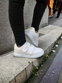 Noah Beyaz Garantili Unisex Çocuk Cırtlı Rahat Günlük Sneaker Ayakkabı Noah-6327 thumbnail 1