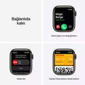 Apple Watch Series 7 GPS 41mm Yeşil Alüminyum Kasa - Yonca Spor Kordon MKHT3TU/A-Teşhir - 2