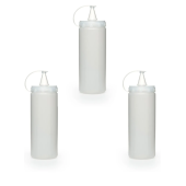 3 Adet Sızdırmaz Kapaklı Plastik Yağ Şişesi Ve Sos Şişesi 700 ml - 3