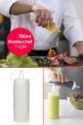 Masterchef Yağdanlık - Sosluk 3 Adet Sızdırmaz Kapaklı Plastik Yağlık Sosluk - 2