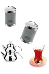 Süzgeç Çaydanlık Demlik İçi Çay Süzgeci 1 Adet - 2