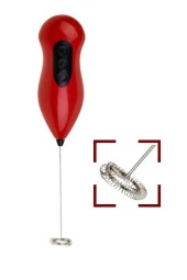 Pilli Mini Mixer Kahve Süt Köpürtücü Karıştırıcı Cappuccino Mixer - 2