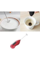 Pilli Mini Mixer Kahve Süt Köpürtücü Karıştırıcı Cappuccino Mixer - 3
