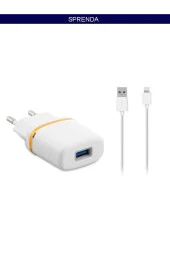 1000MA iPhone Lightning Kablo ve Ev Şarj Adaptör - 2