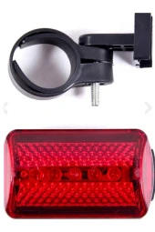 5 Ledli 7 Modlu Bisiklet Arka Stop Ikaz Lambası Led Lamba - 2