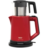 Fakir Tea N More Cam Demlikli Çay Makinesi (Kırmızı) - 1