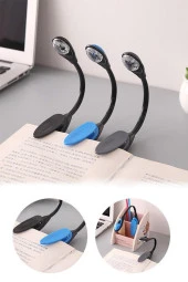 Mandallı Led Kitap Okuma Lambası Desk Kitap Okuma Işığı Led Masa Lambası - 3