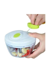 3 Bıçaklı Ipli El Rondosu Doğrayıcı Asorti - 1