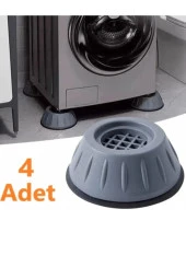4 Adet Beyaz Eşya Altlığı Ayağı Çamaşır Bulaşık Makinası Buzdolabı Yükseltici Titreşim Önleyici - 1
