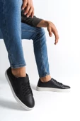 Erkek Hakiki Deri Günlük Bağcıklı Rahat Tabanlı Spor Ayakkabı Sneaker thumbnail 1
