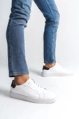 Erkek Hakiki Deri Günlük Bağcıklı Rahat Tabanlı Spor Ayakkabı Sneaker thumbnail 11