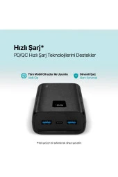 Ttec PowerSlim Trio LCD 20.000mAh PD 22,5W Dahili Kablolu Taşınabilir Şarj Aleti / Powerbank - 3
