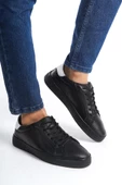 Hakiki Deri Erkek Günlük Bağcıklı Spor Ayakkabı Sneaker - 1