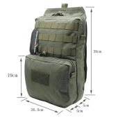 Taktikal TK1003 Molle Suluk Yelek Eklenti Çantası Haki - 3