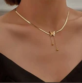 Kelebek Çelik Kolye Sns20172 - 2