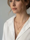 Yaprak Dorika Çelik Kolyr Sns200197 thumbnail 2