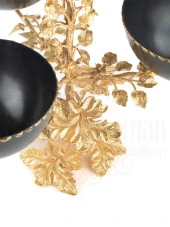 Şekerlik Çikolatalık Aksesuar Dekoratif Obje Yaprak Kapaksız 3'lü Bonbonier thumbnail 3