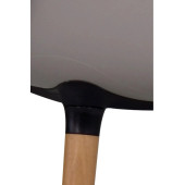 Estelia Abant Sandalye Gri Ahşap Naturel Ayaklı - 4