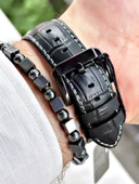 Ferrucci Function FCF.03318FK.05 Deri Kordon Erkek Kol Saati thumbnail 3