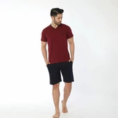 Öztaş 12020 Erkek Yazlık Şort Pijama Takım - 1