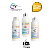 3 KG Hobi Epoxy Smart/ Ultra Şeffaf ve Parlak Şeffaf Epoksi Reçine Ince Döküm - 1