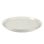 GÜRAL PORSELEN Bilbao 3 Parça  27 Cm Servis Tabağı  Gümüş Fıle - 3