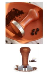 Epinox Tamper  Sert Ahşap Sap Espresso Tamperi Kahve Tamperi Barista Tamperi - 1
