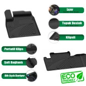 Renault Megane E-Tech 2022+ Uyumlu SAHLER Araca Özel 4.5D Oto Paspas - Havuzlu Paspas - Havuz Paspas thumbnail 2