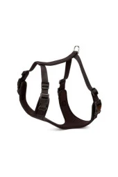 Doggie Havalı Dokumadan El Yapımı Köpek Göğüs Tasması L-2 x 55-65 cm Siyah - 1