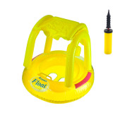 Çocuk Gölgeliği Deniz Havuz Gölgeliği 72 22 Cm Yaş Sarı Pompa Set - 1